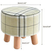 Small Footstool Foot Rest Stool Pouffe Ottoman For Living Room Removable Cover