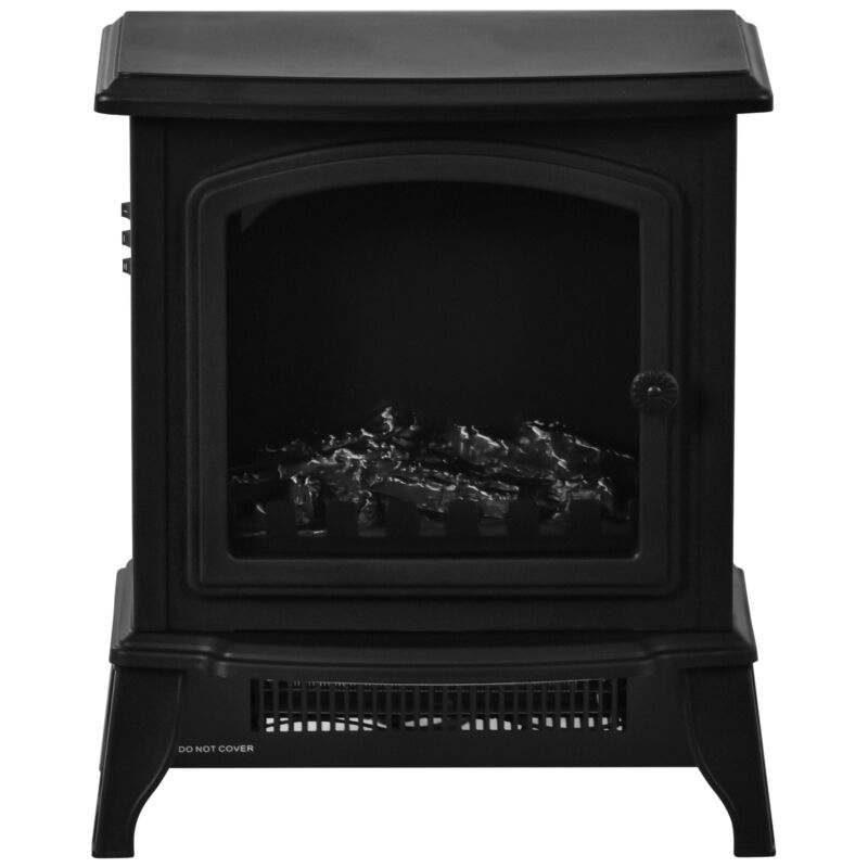 Electric Fireplace Log Burning Flame Effect Stove Fire Heater Thermal Wood 2000W