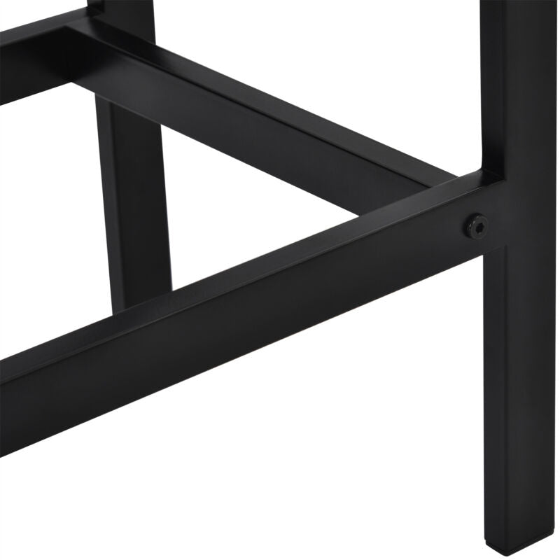 5PCS High Table & Chair Set Bar Kitchen Dining Breakfast Furniture Padded Stools