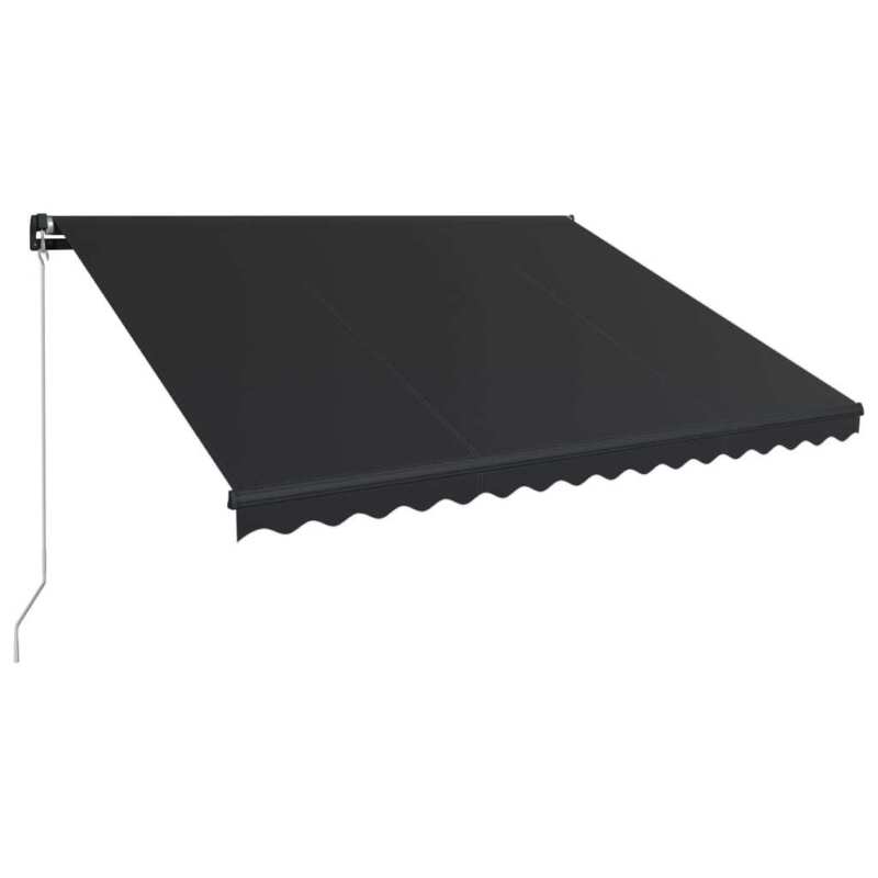 Manual Retractable Awning 400x300 Anthracite Q6H9