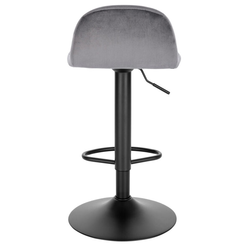 2x Bar Stools Velvet Padded Chrome Base Barstools Gas Lift 360° Swivel Cafe Pub