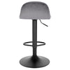 2x Bar Stools Velvet Padded Chrome Base Barstools Gas Lift 360° Swivel Cafe Pub