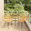 5 Piece Garden Dining Set Poly Rattan L2I4