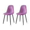 Set of 4 Velvet Dining Chairs Upholstered Seat Home Living Room Lounge Bedroom