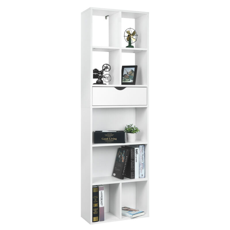 Bookcase Shelving Display Storage Unit Cupboard Bookshelf Cabinet Home Office