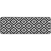 50 x 160 cm Non Slip Indoor Door Mats Large Washable Rugs Black White Doormats