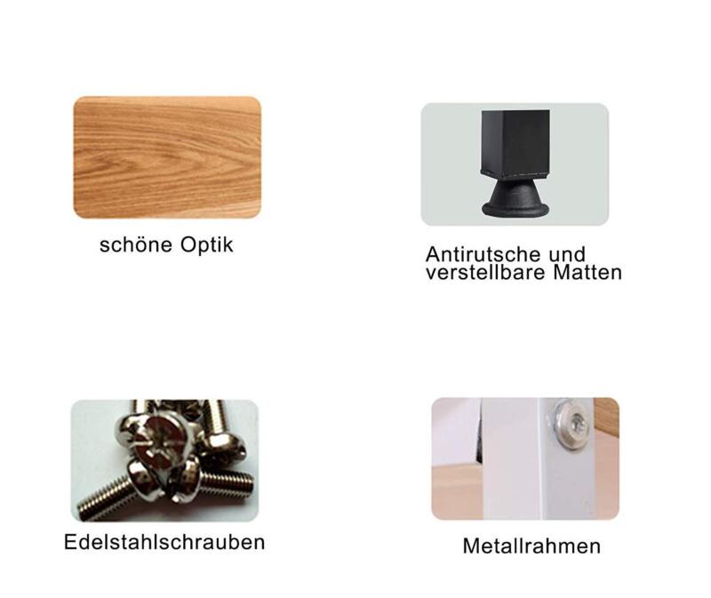 Computer Desk w/ 3 Storage Shelves Office Workstation Study Writing Laptop Table