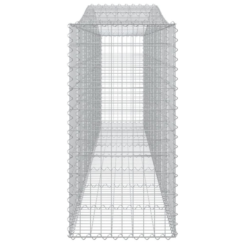 Arched Gabion Baskets 2 pcs 400x50x100/120 Galvanised N8C3