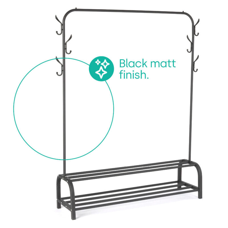 Heavy Duty Clothes Rail Rack Garment Hanging Display Stand Shoes Storage Shelves