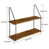 Wood Floating Shelf Wall Mounted Hanging Rack Display Rustic Storage Shelf
