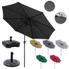 3*2.4M Outdoor Swivel Umbrella Garden Shelter Garden Sun Parasol Beach umbrella