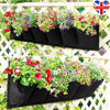 6Pocket Vertical Garden Planter Wall-mounted Horizontal Planting Flower Grow Bag