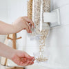 Double Cereal Dispenser Wall Mounted Large Capacity Storage Container Kitchen UK