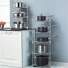 3/5 Tier Pot Storage Rack Pan Stand Saucepan Holder Kitchen Cookware Organiser