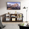 Industrial TV Stand for TVs up to 65 Inches 3-Tier TV Cabinet w/ Storage Basket
