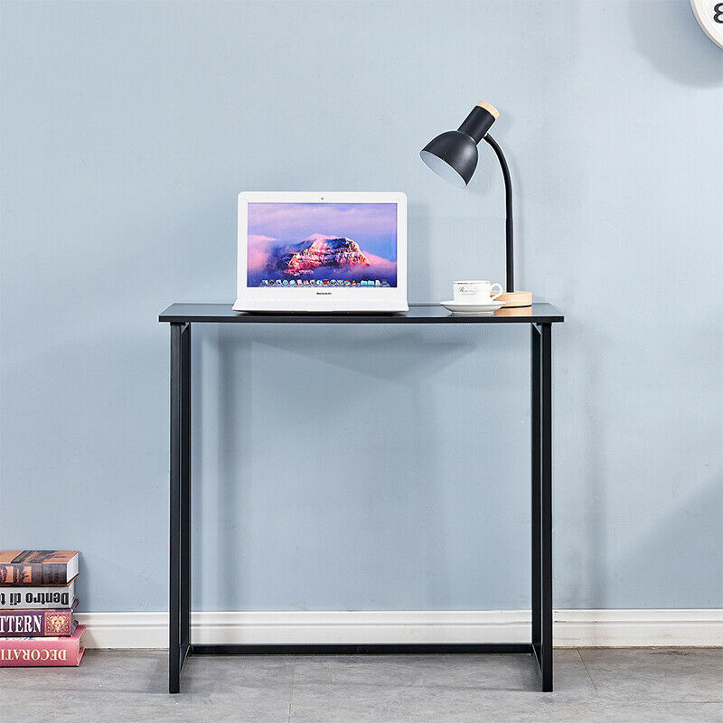 Computer Desk PC Laptop Table Office Desk Folding Portable Workstation Black BN