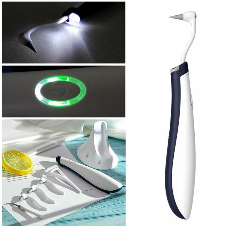 5in1 Tooth Polishing Cleaner Ultrasonic LED Electric Oral Teeth Cleaning Kit