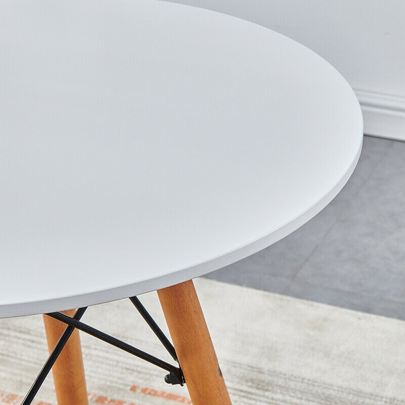 60 cm Round Small Dining Table Coffee Table Bar Table Breakfast Table Home White