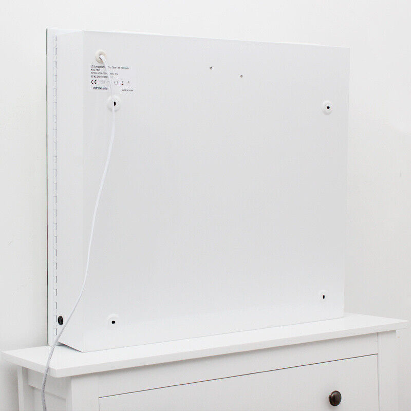 Bathroom Mirror Cabinet w/ Lights Demister Shaver Socket Motion Sensor Bluetooth