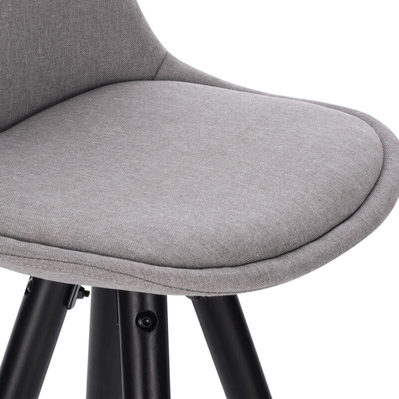 1x Bar Stools Faux Leather Upholstered Seat High Counter Barstool Pub Cafe Club