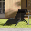 2pcs Garden Sun Lounger Relaxing Reclining Chair Day Bed Adjustable Backrest
