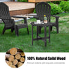 Adirondack Garden Patio Side Table Wooden Slatted Coffee Table Round End Table