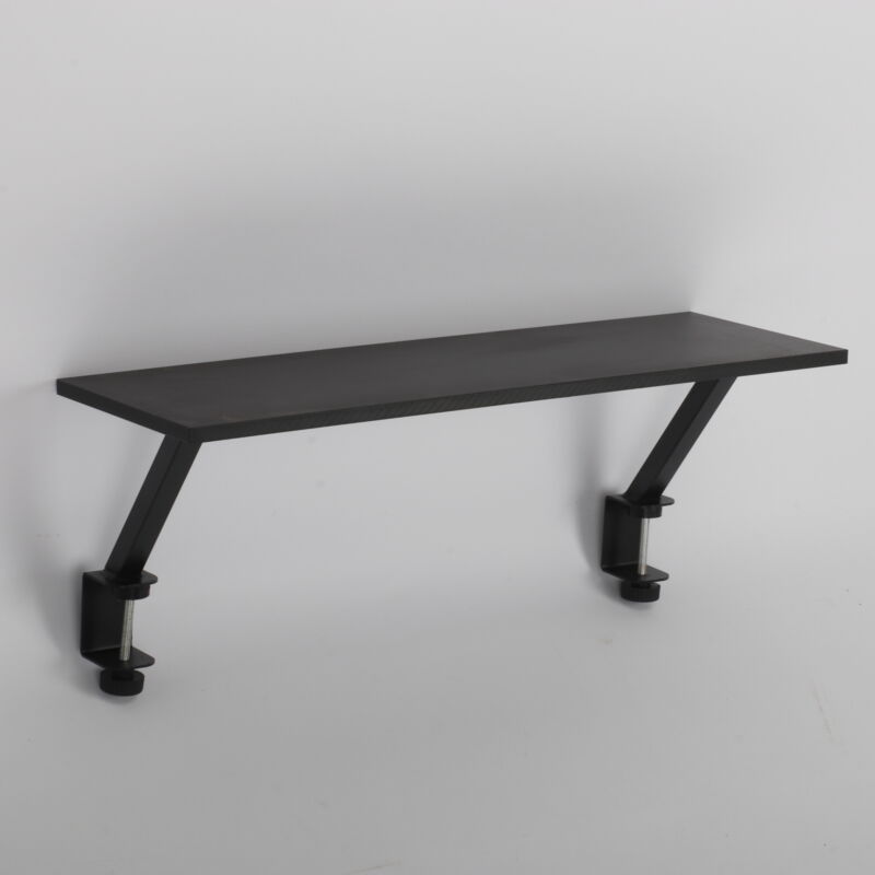 Floating Monitor Riser Desktop Speaker Stand Holder Desk Clamp-on Storage Shelf