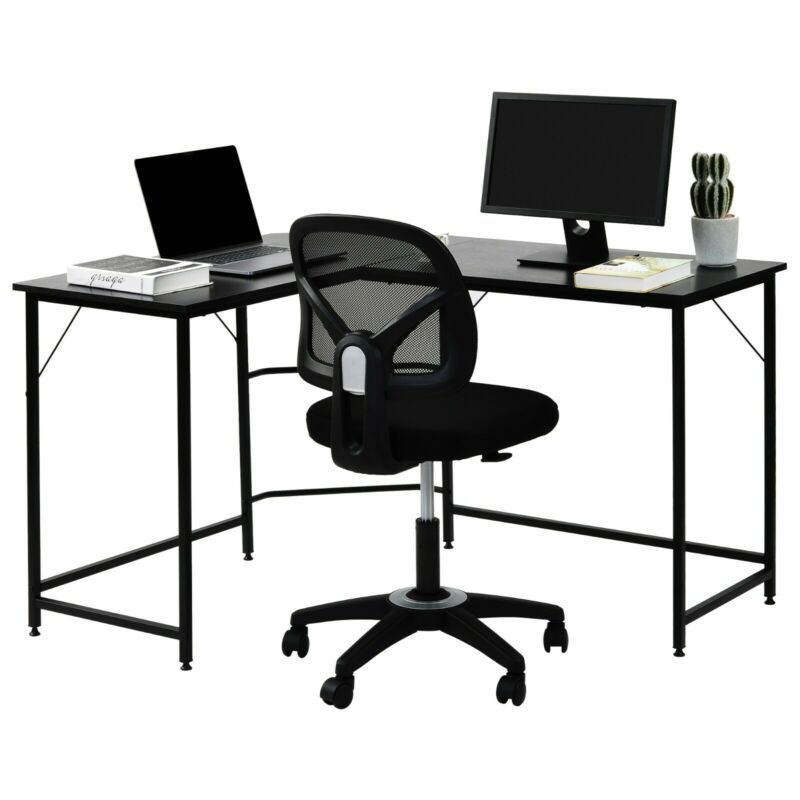 Corner Desk Study Table L shaped for Computer PC Laptop Home Office Workstation