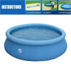 3M Large Round Summer Inflatable Swimming Pool Garden Family Kids Paddling Pools