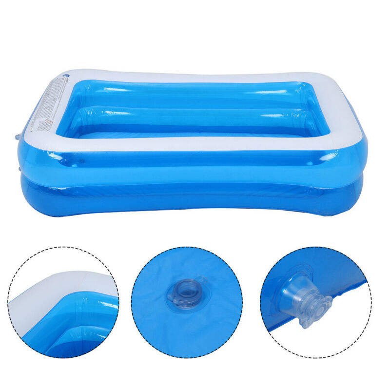 3M Large Round Summer Inflatable Swimming Pool Garden Family Kids Paddling Pools