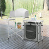 Outdoor Alu Camping Table Folding Storage Station Kitchen Cook Table with Bag