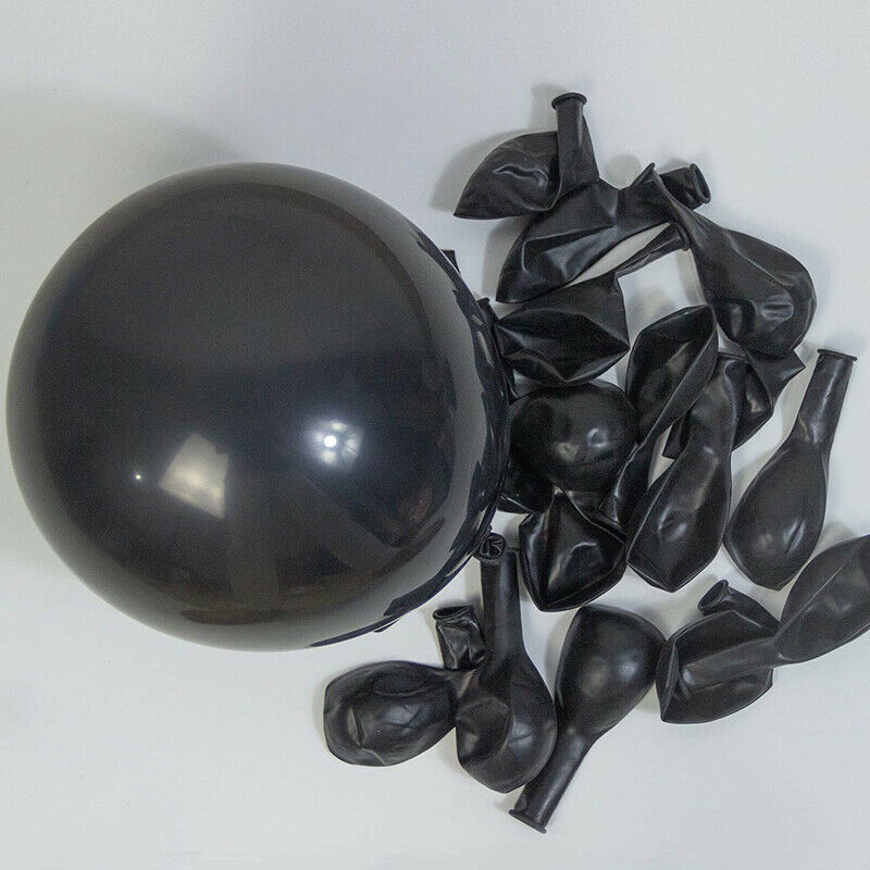 134PCS Black Gold Garland Balloon Arch Kit Birthday Wedding Baby Shower Kit UK