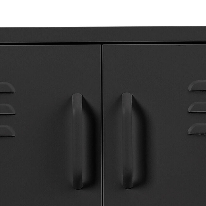 4 Doors 4 Shelves Vertical Metal Filing Cabinet Furniture Office Storage Unit