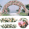 Wedding Artificial Flower Row Arch Table Background Bouquet Party Decor 100CM