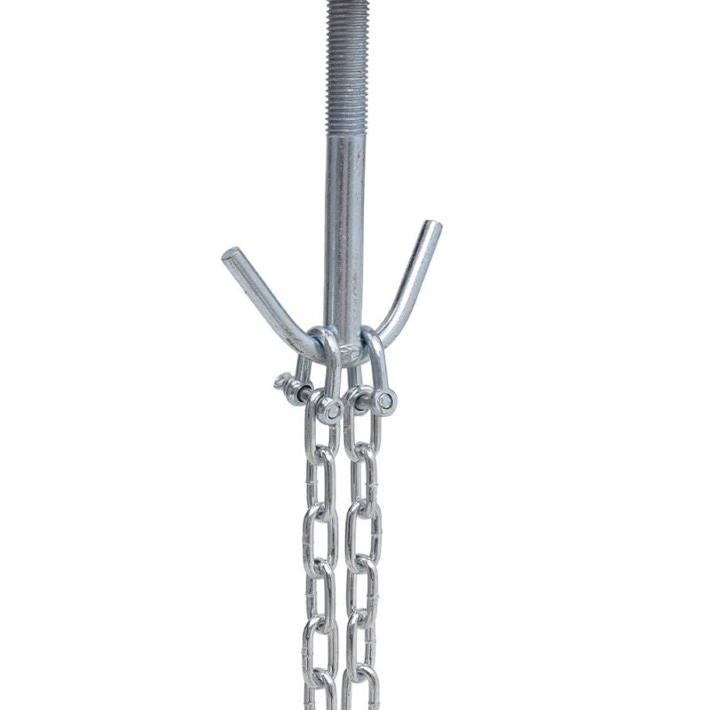 500kg Blue Engine Support Double Beam Bar Motor Transmission Hoist 2 Hook Chains