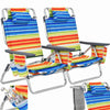Set of 2 Beach Chair Set Portable Camping Chairs Folding Outdoor Garden Recliner