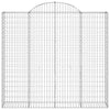 Arched Gabion Baskets 3 pcs 200x50x180/200 Galvanised Q5Q7