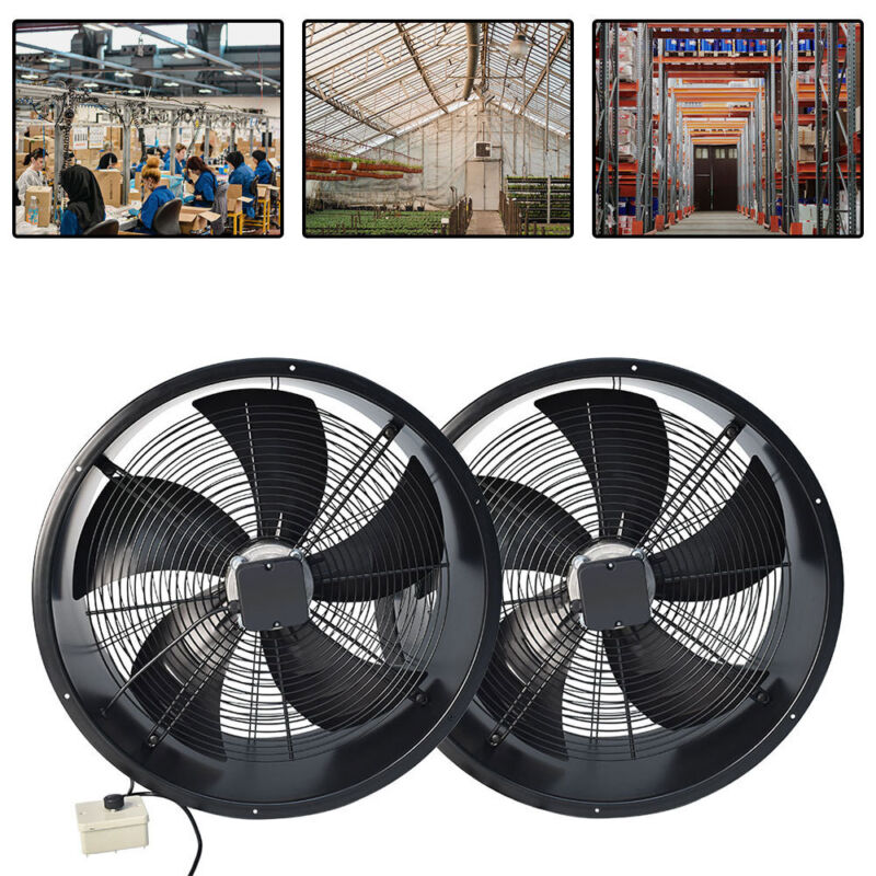 Heavy Duty Round/ Square Industrial Axial Flow Fan 2/4 Pole Extractor Air Blower