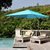 3M Patio Offset Umbrella Cantilever Parasol w/ Cross Base Tilting Market Parasol