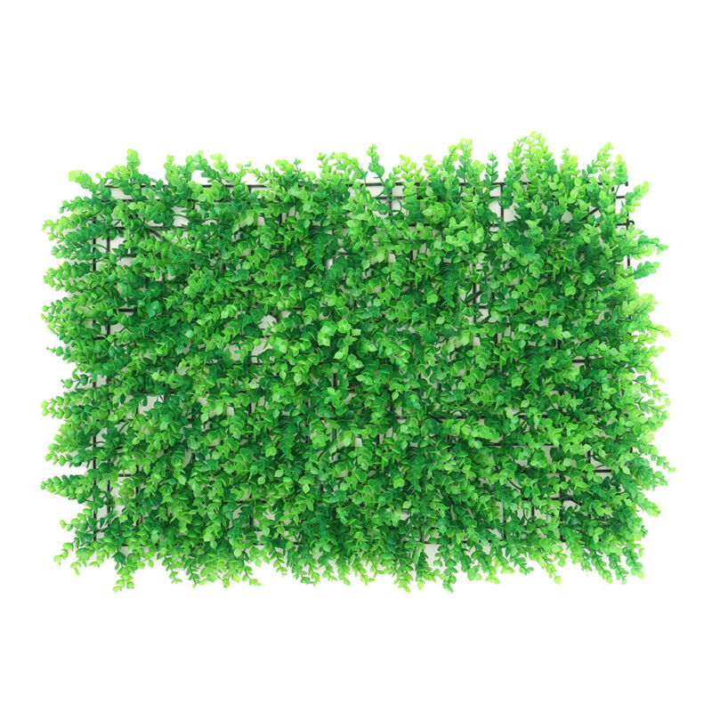 18 Pcs Artificial Plant Wall Fence Greenery Panel Decor Foliage Hedge Grass Mat