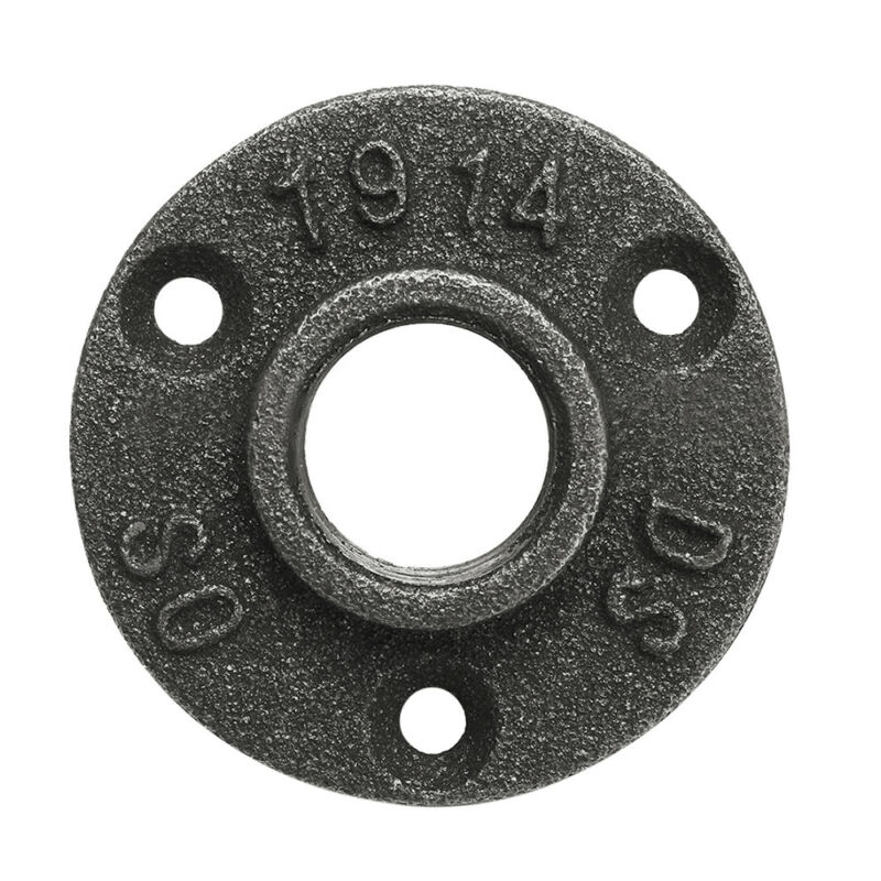 1-150x BSP Malleable Iron Pipe Fittings Wall Mount Floor Flange 1/2" 3/4" 1" UK