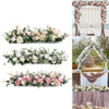 Wedding Artificial Flower Row Arch Table Background Bouquet Party Decor 100CM