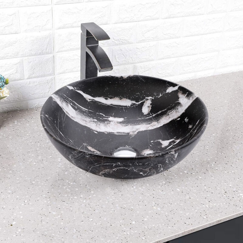 MULTI SHAPE BATHROOM CLOAKROOM COUNTERTOP CERAMIC BASIN SINK & POP UP WASTE SETS