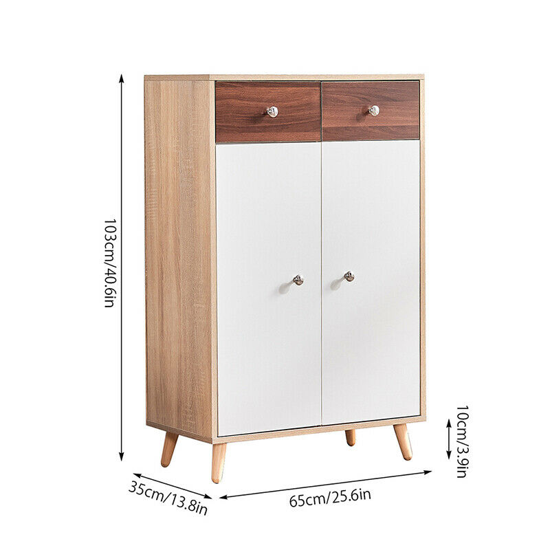 Storage Cabinet Cupboard Sideboard Display Unit with 2 Drawer Hallway Livingroom