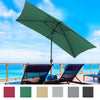 3*2.4M Outdoor Swivel Umbrella Garden Shelter Garden Sun Parasol Beach umbrella