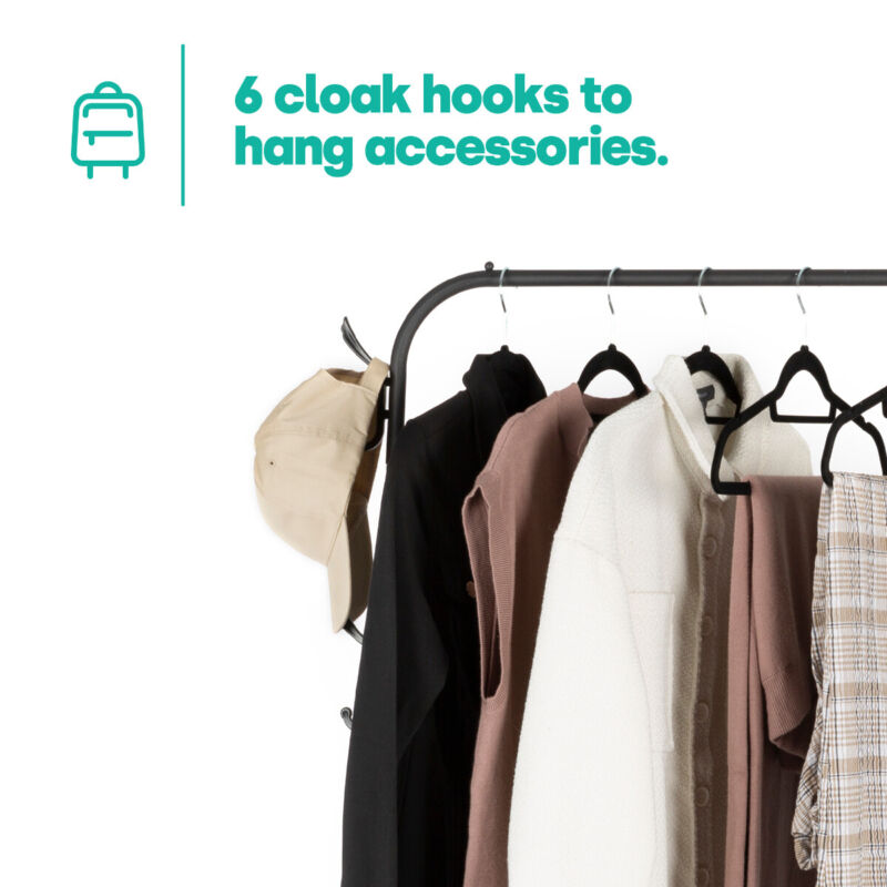 Heavy Duty Clothes Rail Rack Garment Hanging Display Stand Shoes Storage Shelves