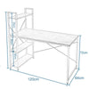 Computer Desk w/ 3 Tier Storage Shelves Office Laptop Workstation Study Writing