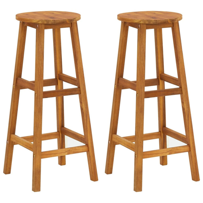 3 Piece Garden Bar Set Solid Wood Acacia K7F0