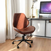 Ergonomic Leisure Chair PU Leather Rolling Upholstered Task Chair Adjustable