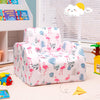 3 in 1 Kids Sofa Chair Children Flip Open Sofa Bed Toddler Soft Couch Lounger